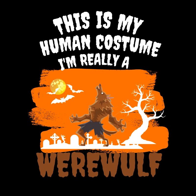 Gruseliger Werwolf Kostüm Geschenk Halloween
