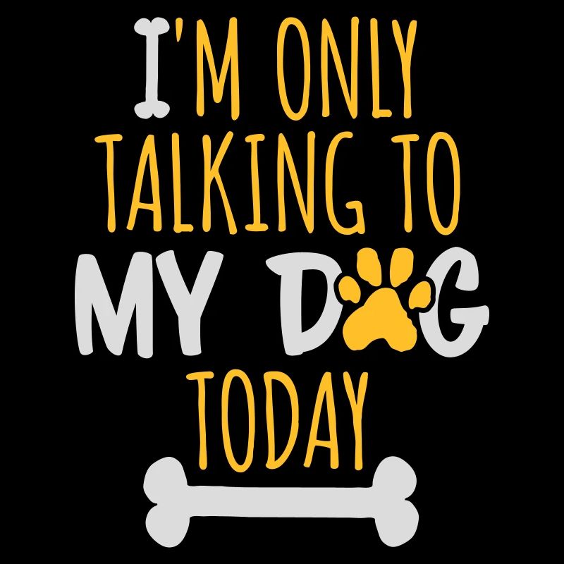 only talking to dog