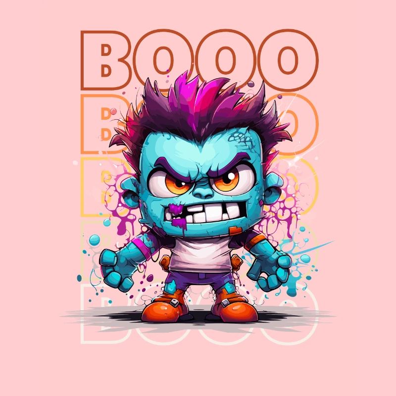 Chibi Bolt & Booo! Cousu géant Tee !