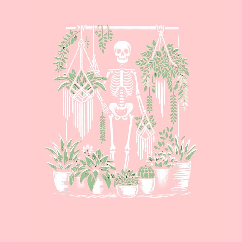 Macramé et plantes