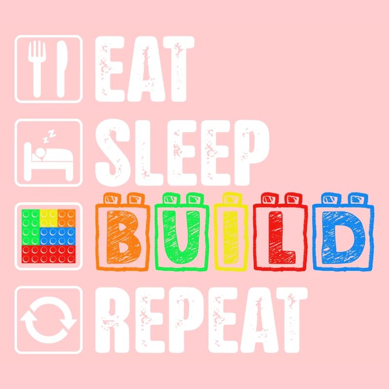 Sleep Eat Build Repeat Dad Master Builder Blocs