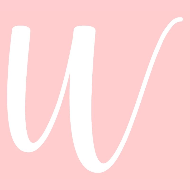 Calligraphy, initial W