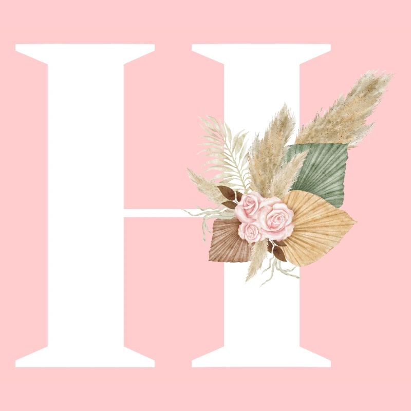 Buchstabe H Blumen