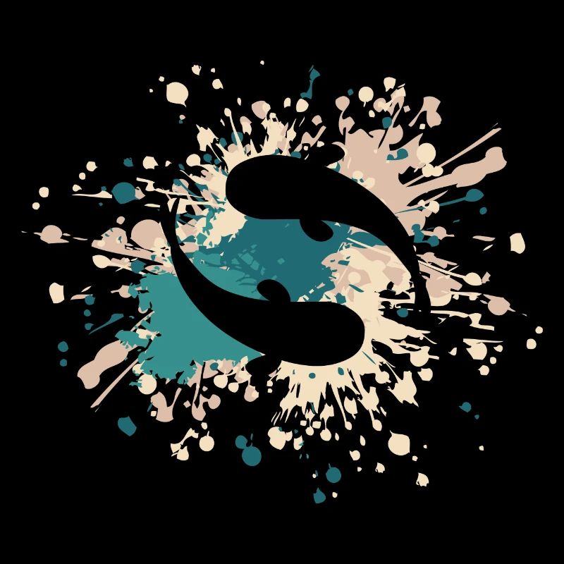 Éclaboussure de couleur de poisson