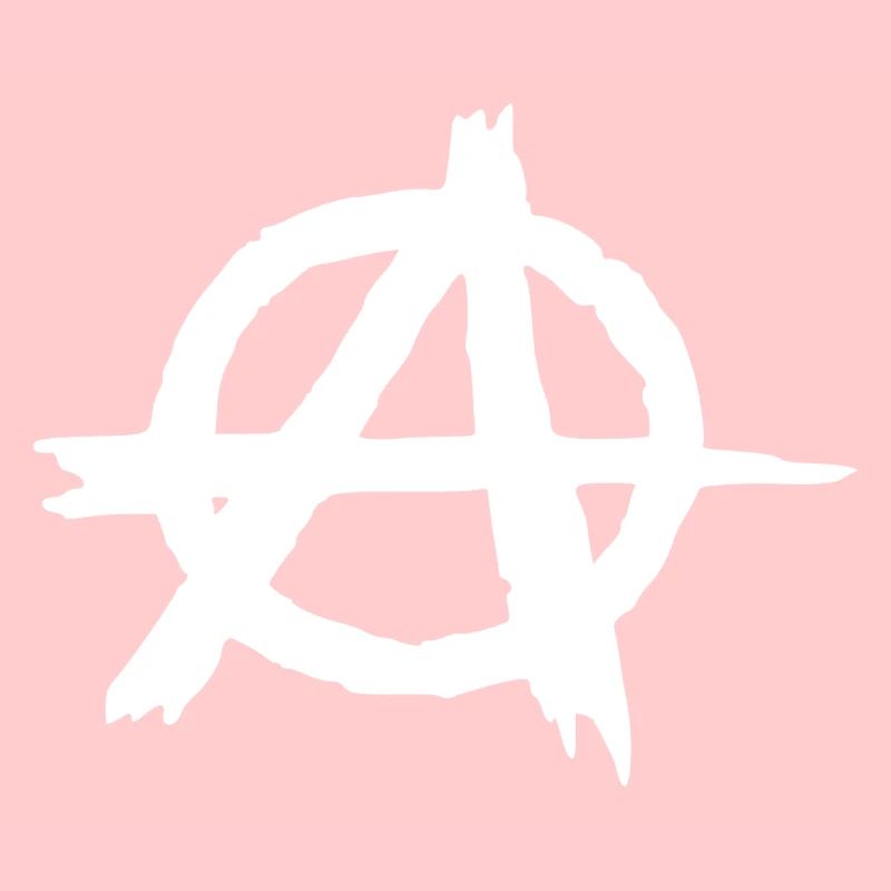 Anarchy symbol in circle