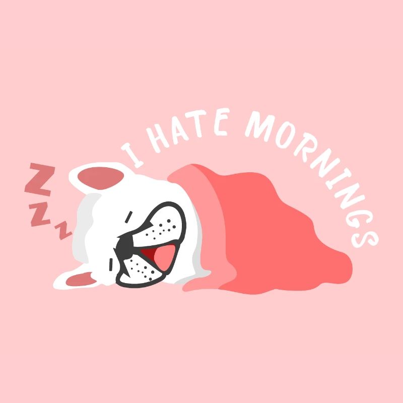 French Bulldog - I hate mornings - Geschenkidee