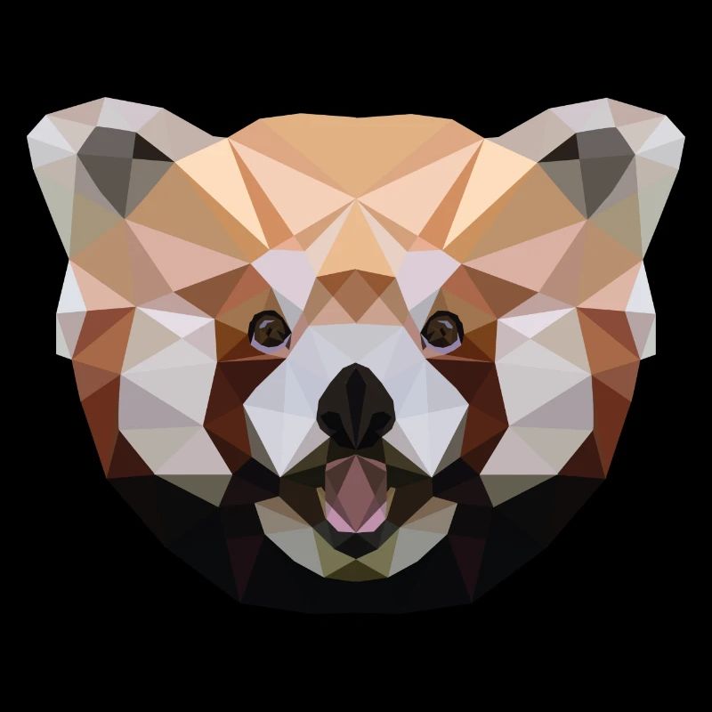 Red Panda Polygon Red Panda