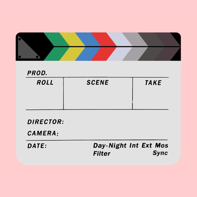 Clapperboard design blank