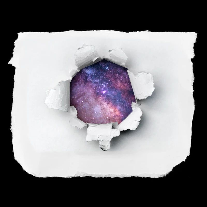 Papier déchiré - Univers