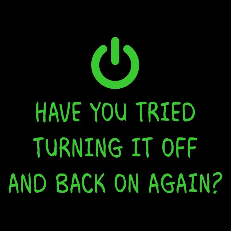 Turning it off Programming Informatik Geschenk