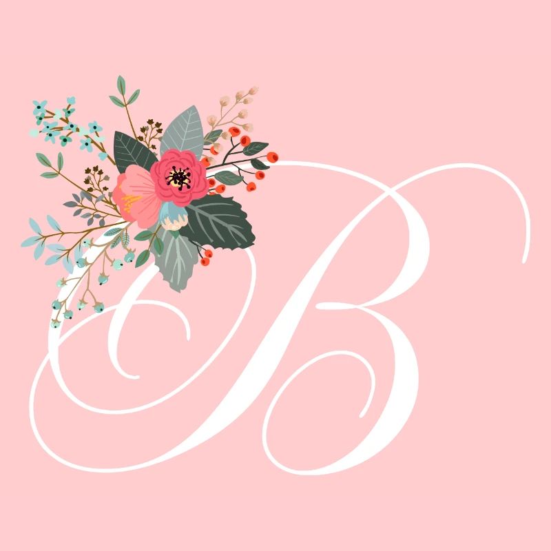 Lettre b fleuris