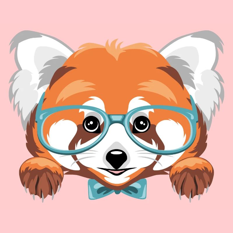 Coup d’œil sur le panda roux intelligent
