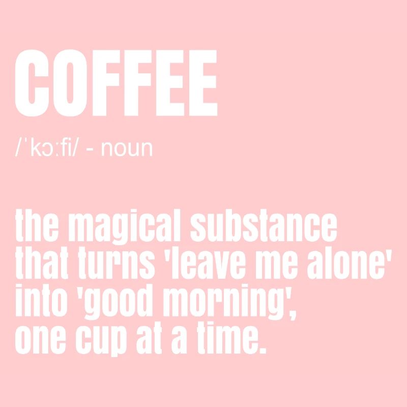 Drôle de dicton de café