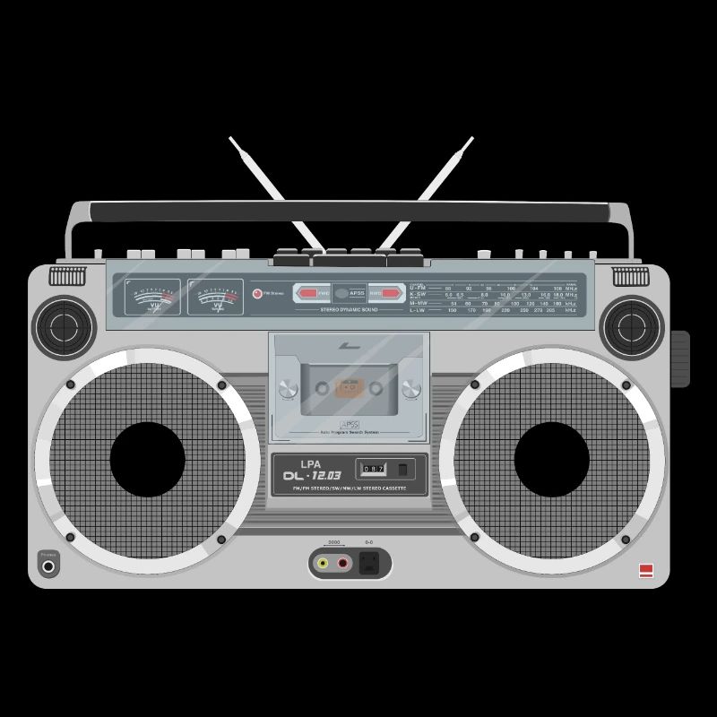 Ghetto blaster retro