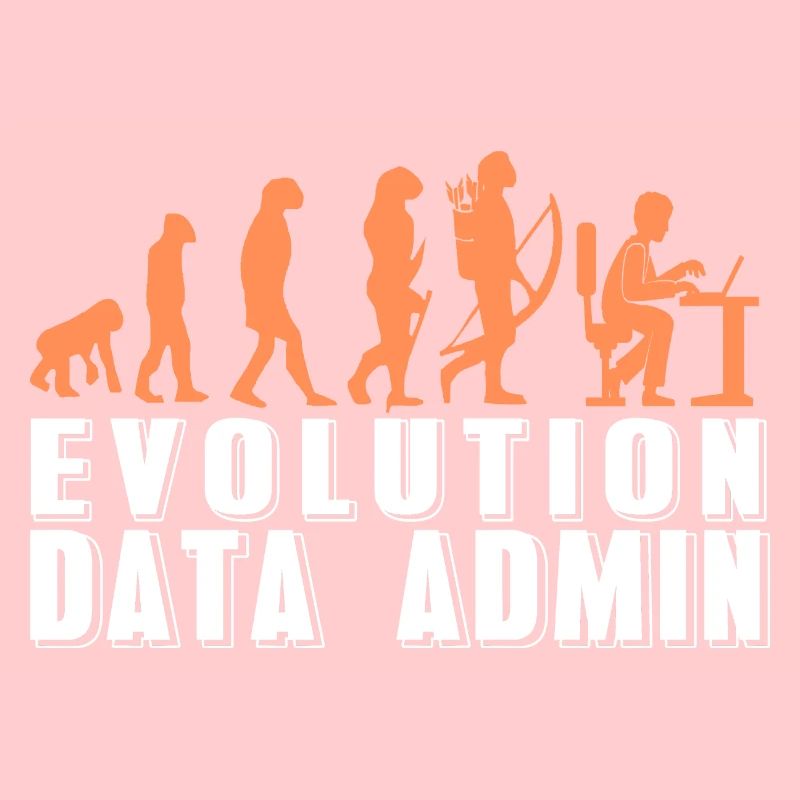 Évolution rétro drôle d’un t-shirt DATA Admin