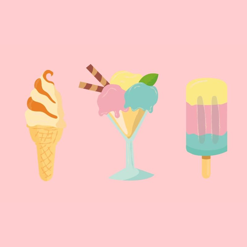 conception d'été de glace