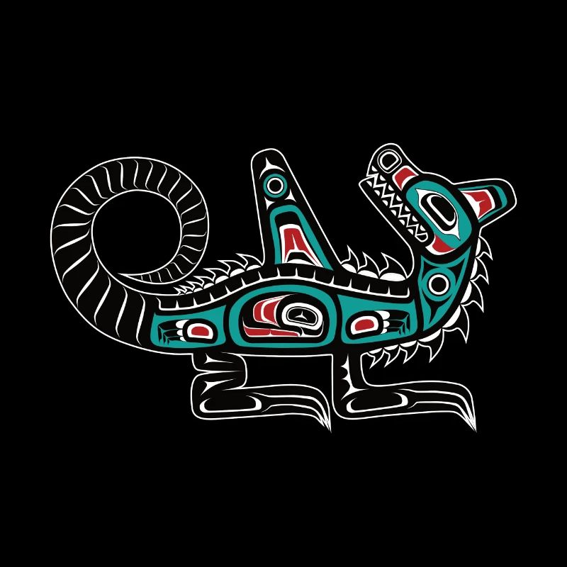 Wasgo Seewolf Haida Tlingit Kunst