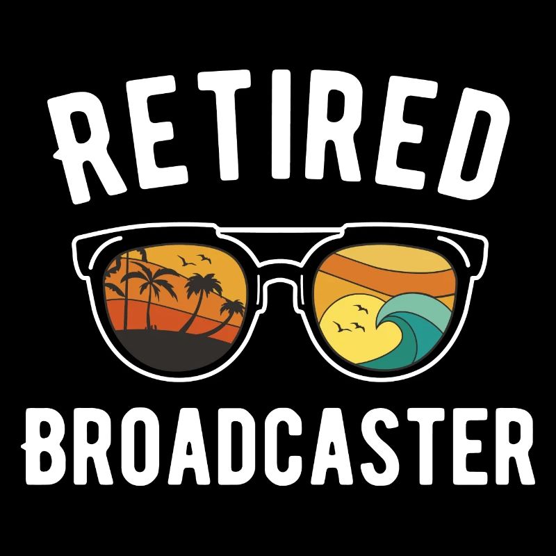 Retired Broadcaster Beach Vibes Design
