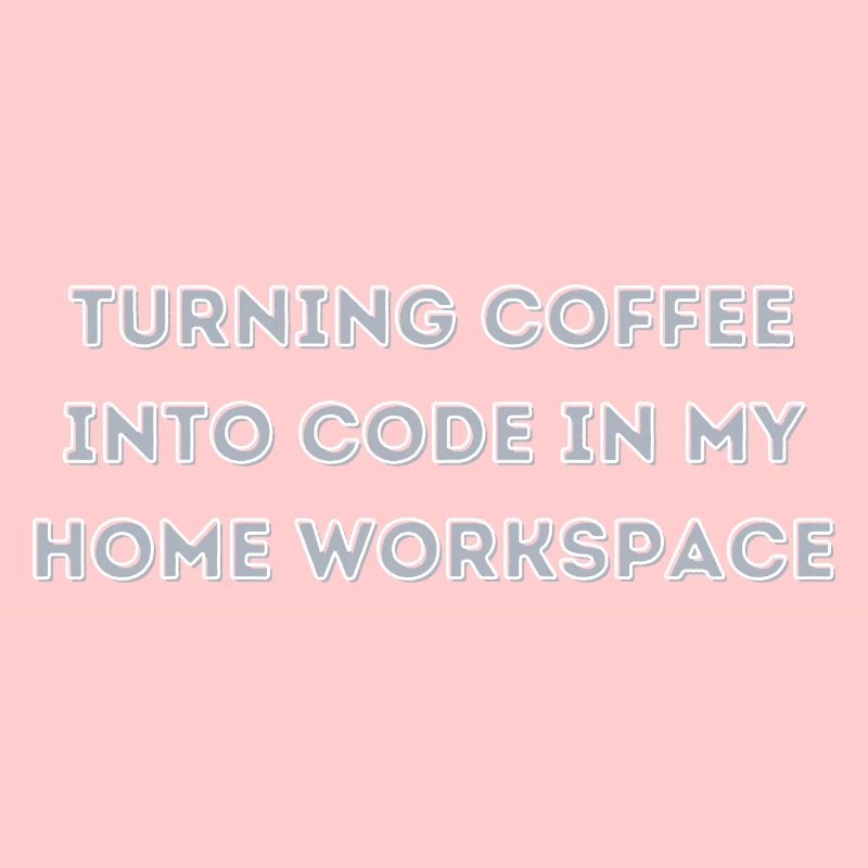 le café en code dans mon cadeau Home Workspace