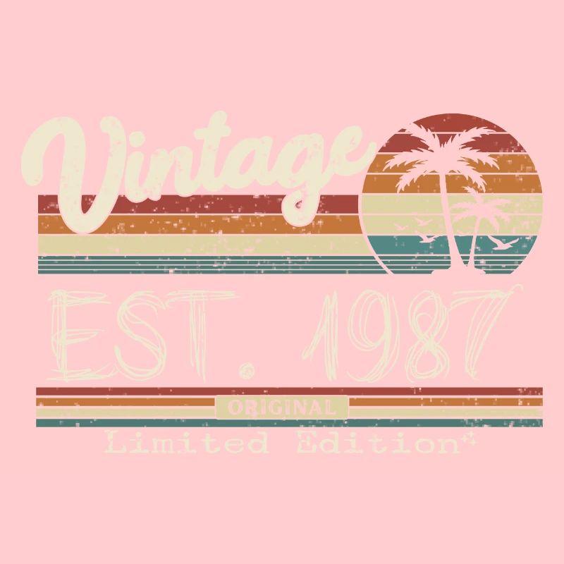 1987 Born Vintage Geburtstagsgeschenk