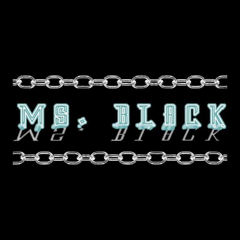 Police du logo Ms. Black