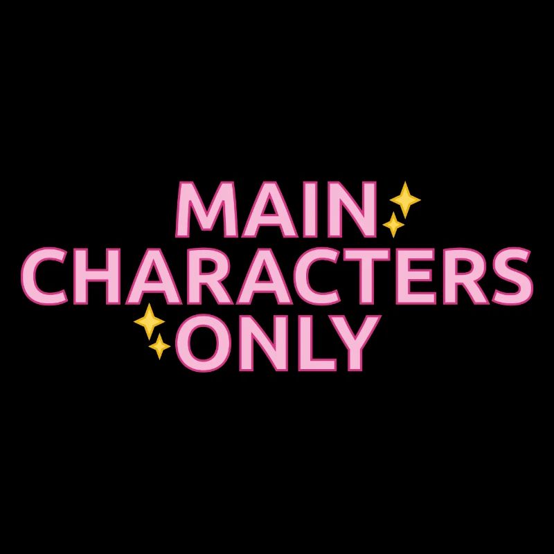 Main Characters Only statement design