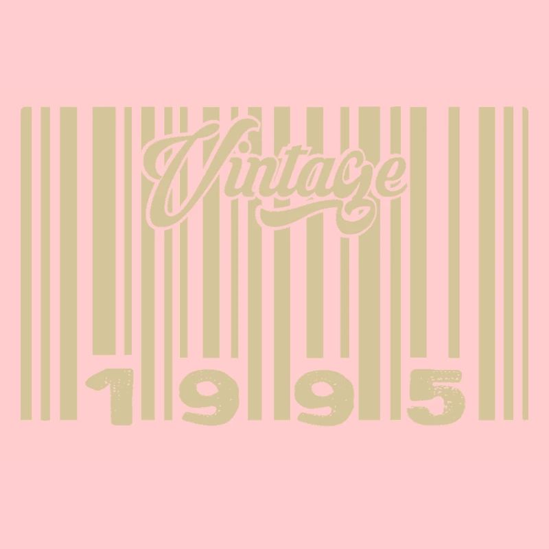 vintage 1995 Code barre 1995: Année 2025.