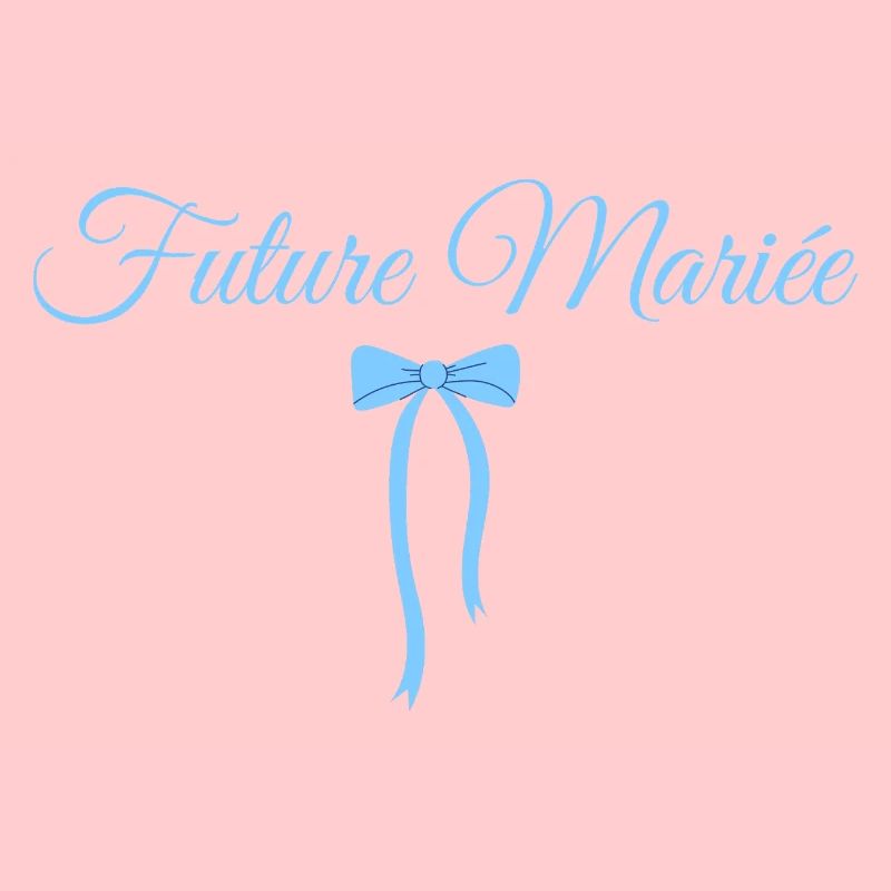 Future mariée noeud bleu