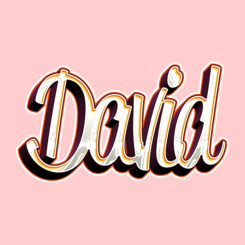 David First Name Name Graffiti Design
