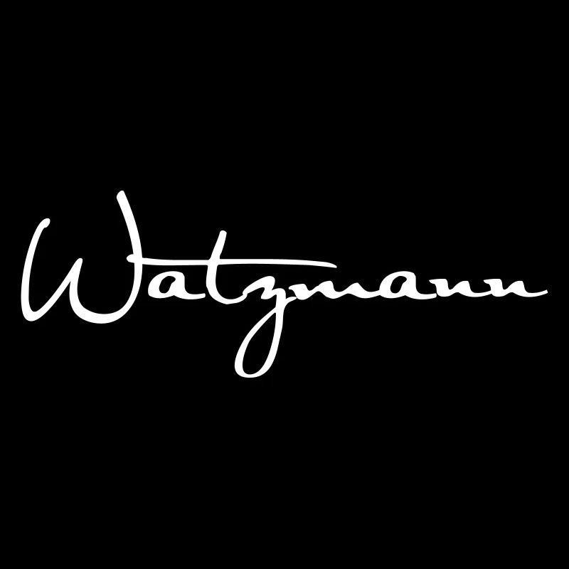 Watzmann lettering white - color freely selectable
