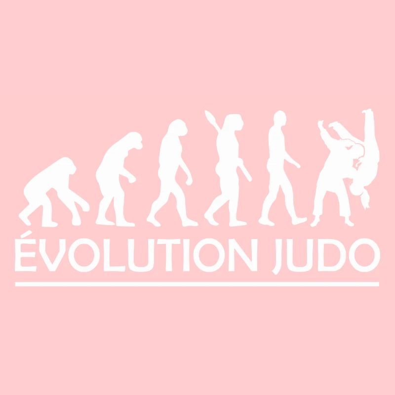 Evolution Judo / cadeau humour judo