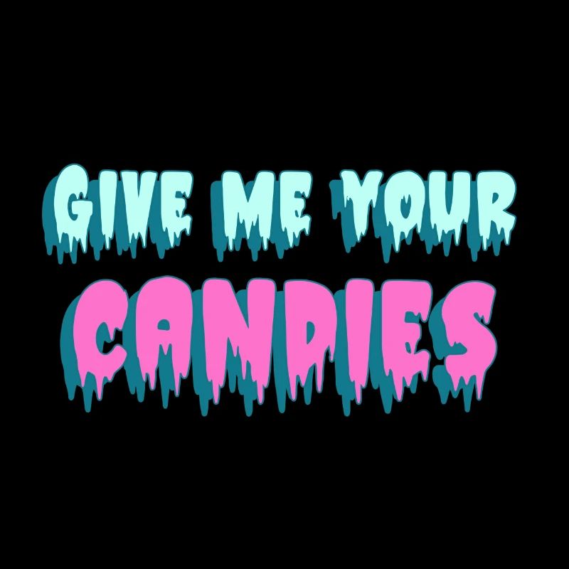 Halloween Süßigkeiten Candies Spruch Geschenk Idee