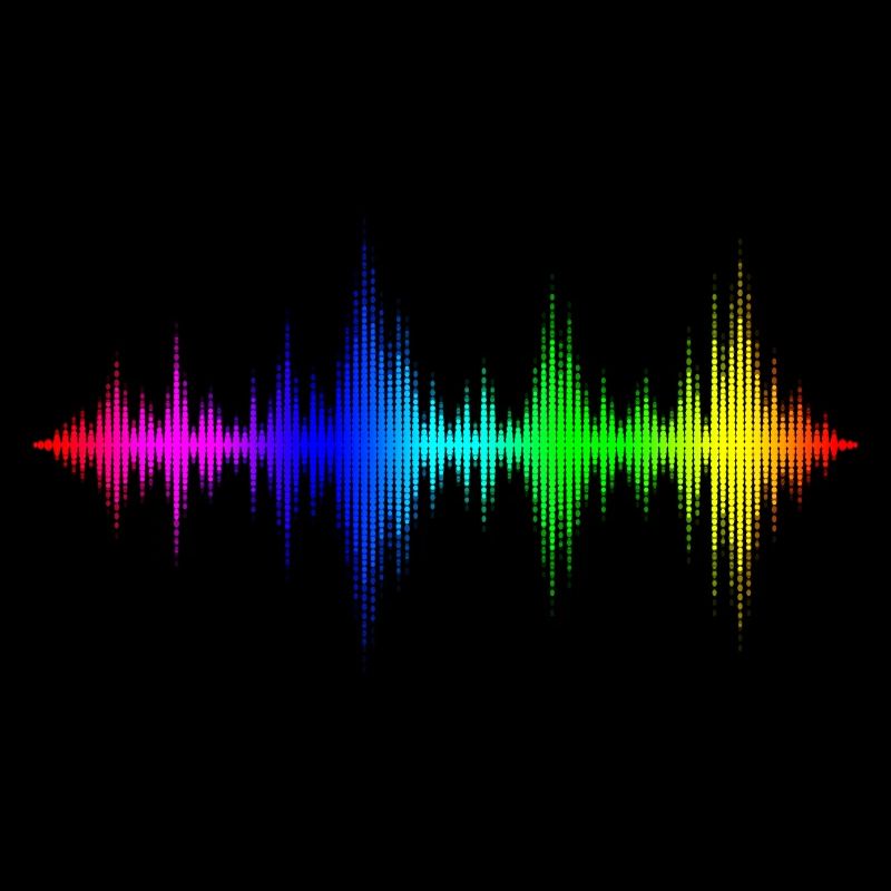 Music Equalizer Wellen bunt