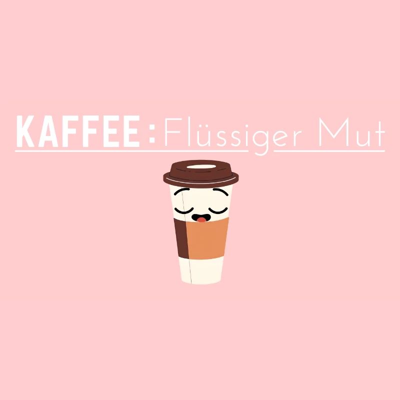 Kaffee: Flüssiger Mut - Kaffee Spruch