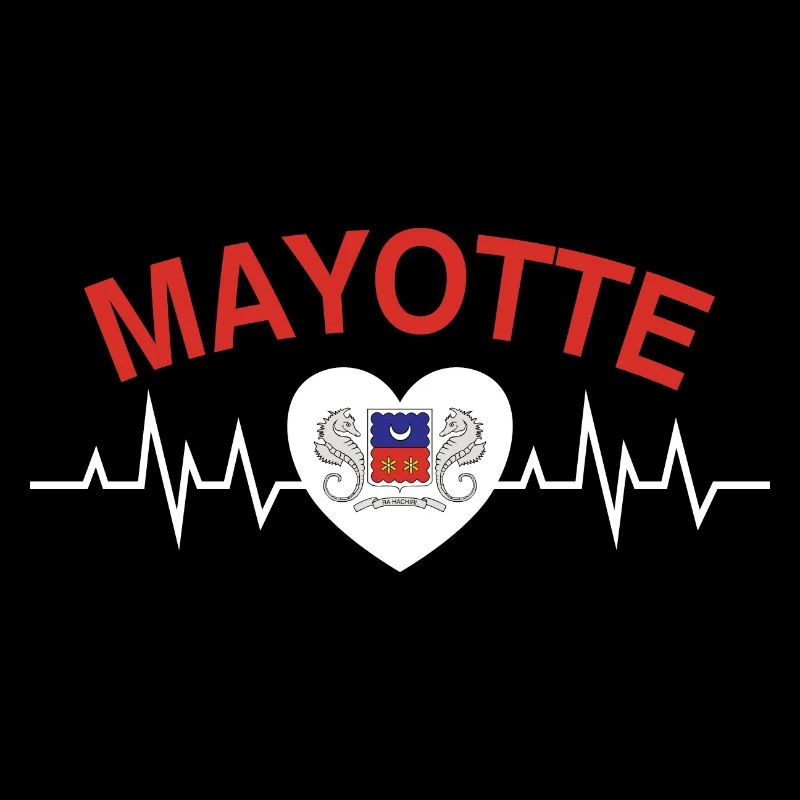 idee cadeau design graphique carte de Mayotte 976