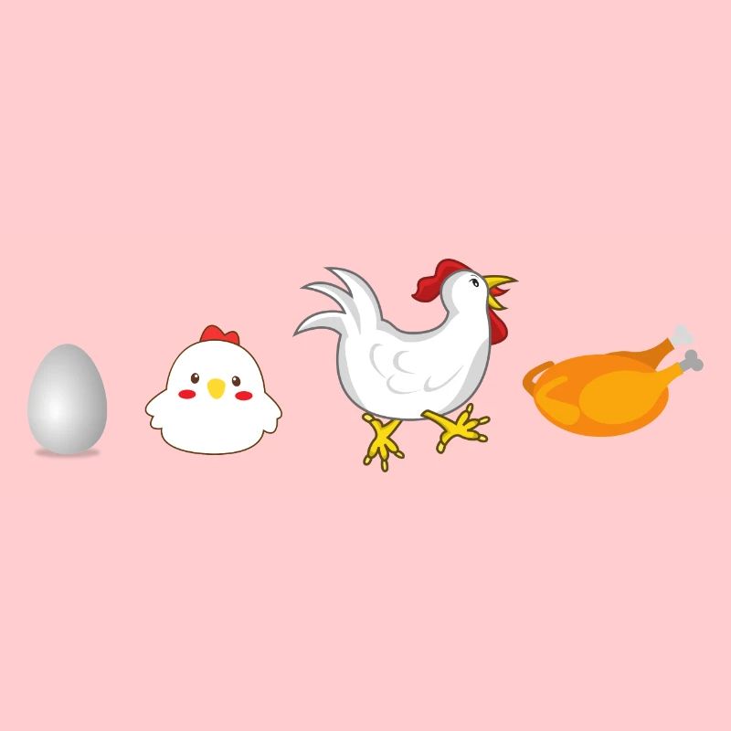 evolution Egg Hühnerhahn Henne original