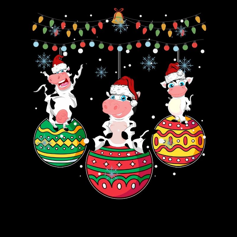 Vache bébé noël