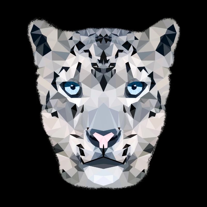Snow leopard / polygon