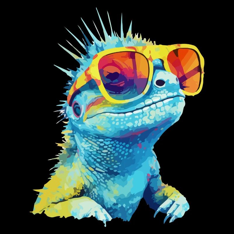 Zou the spectacled lizard