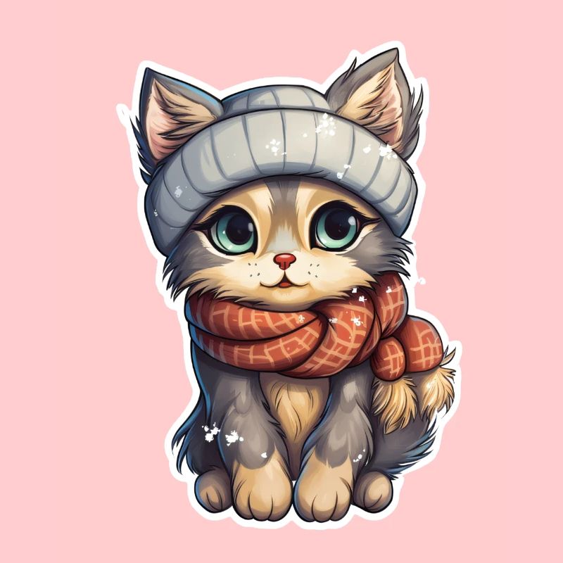 Katze im Winter