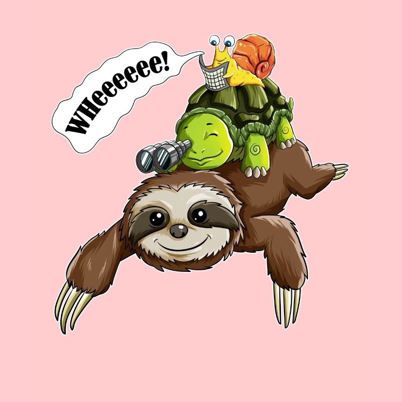 Sloth, Turtles, Snails, Wheeeee