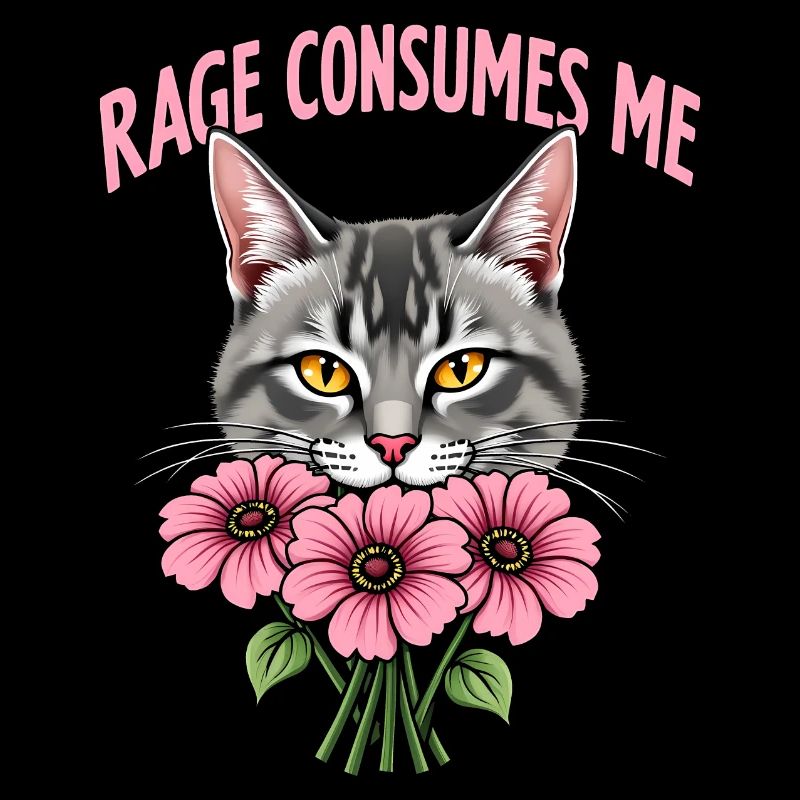 Rage Consumes Me Lustiges Katzenblümchen