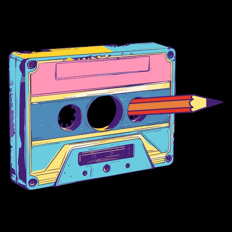 Cassette Music Mixtape Cassette Player 80s