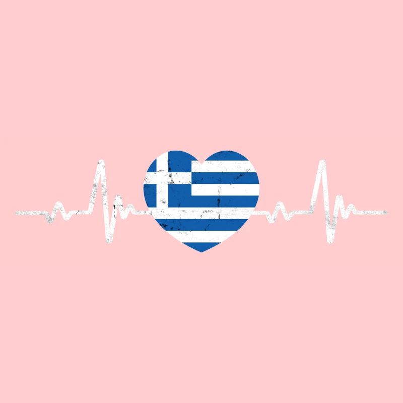 Grèce Drapeau Rétro