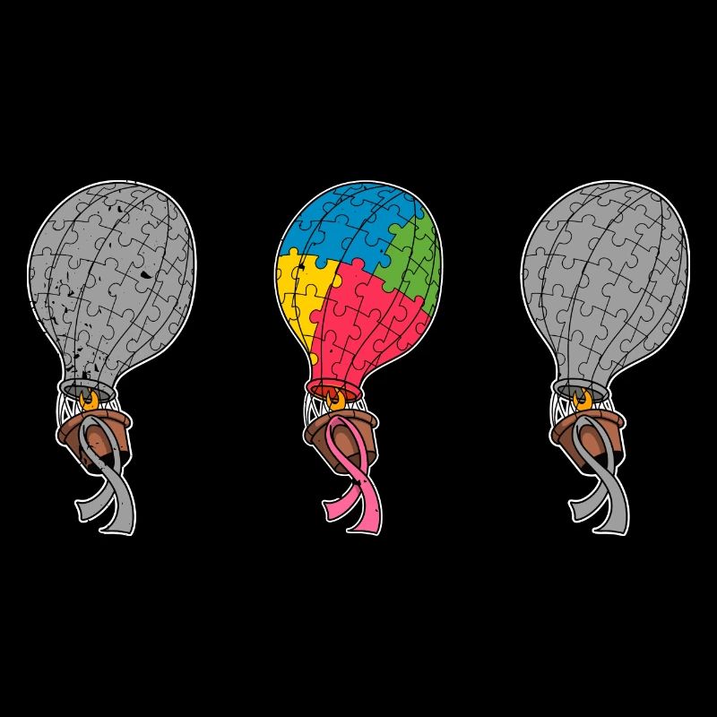 Luftballon Autist Autism thing Puzzleteil Be Kind