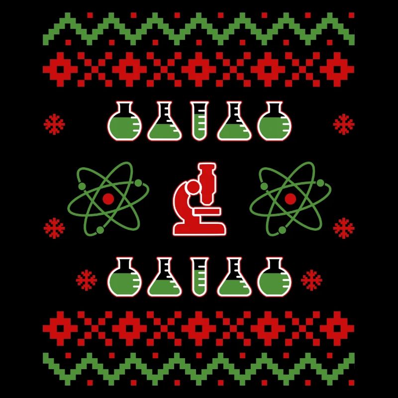 Ugly Christmas Pullover Sweatshirt Science