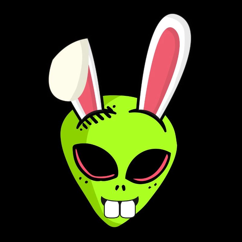 Alien alien Easter bunny Easter gift Ha