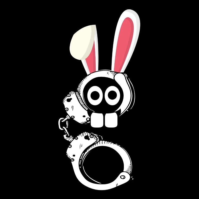 Handcuffed Easter Bunny Easter Gift Bunny
