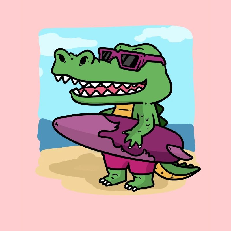 C'est le temps de surf de Crocodile C'est Crocodiles Sur