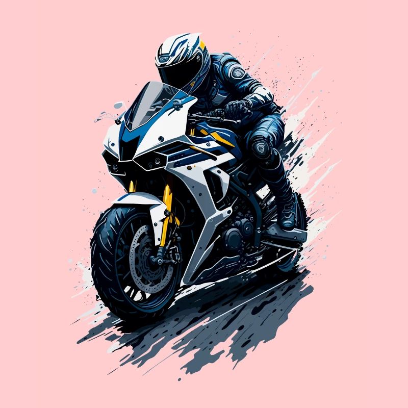 Sportmotorrad-Illustration